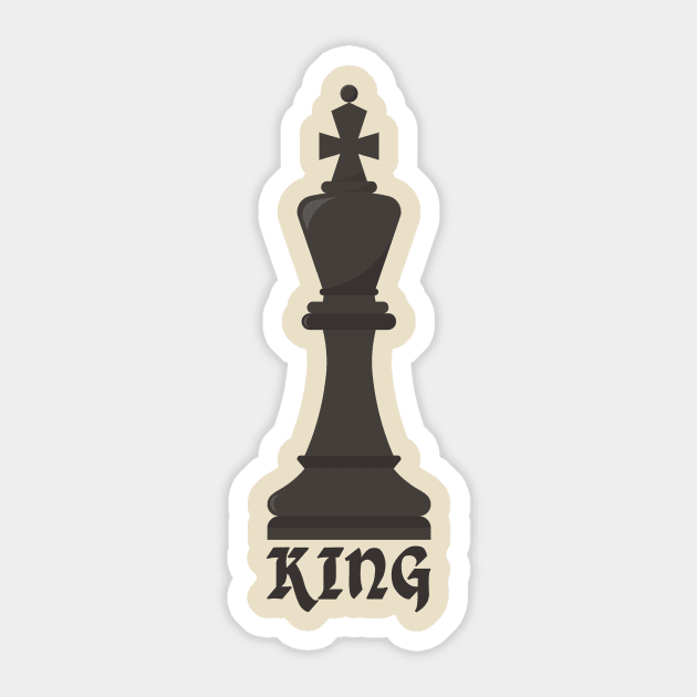 Chess King Sticker by IKAT